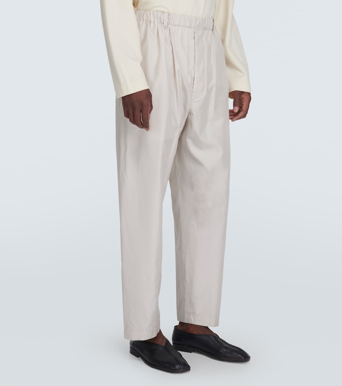Pantaloni regular in seta | Lemaire