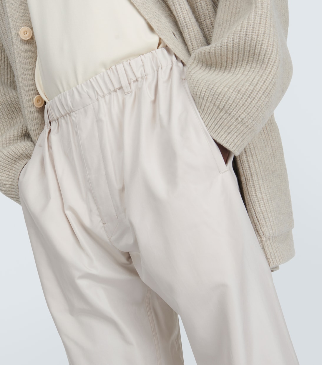 Pantaloni regular in seta | Lemaire