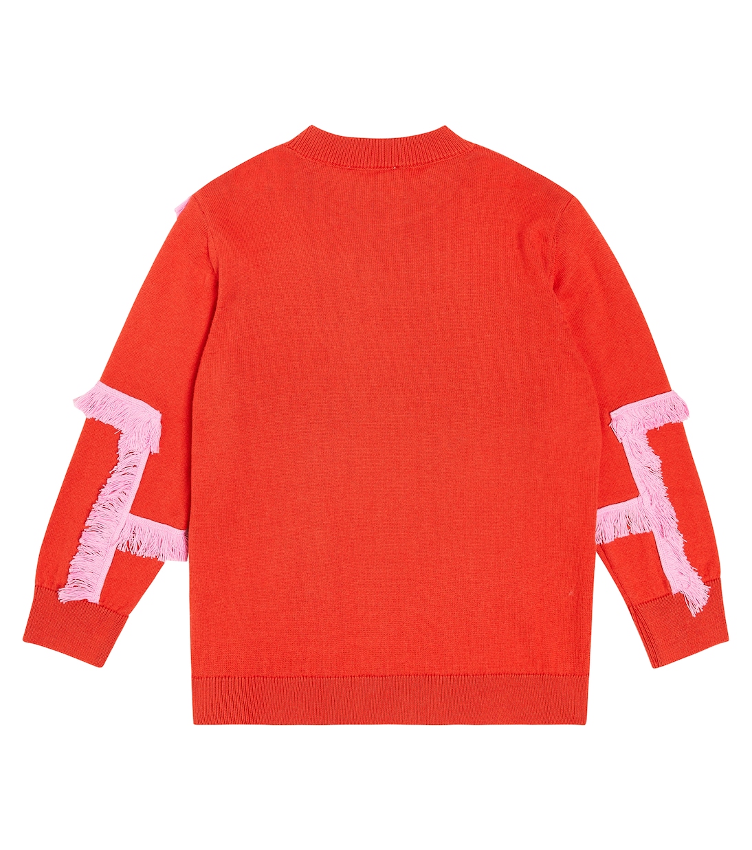 Fringed cotton and wool sweater | Stella McCartney Kids