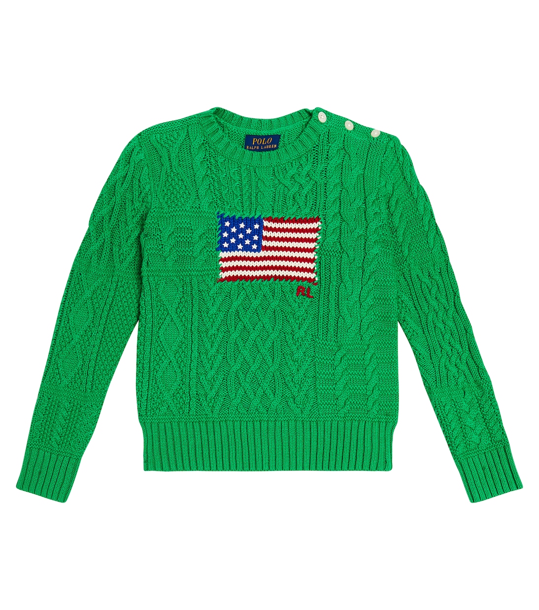 Cable-knit cotton sweater | Polo Ralph Lauren Kids