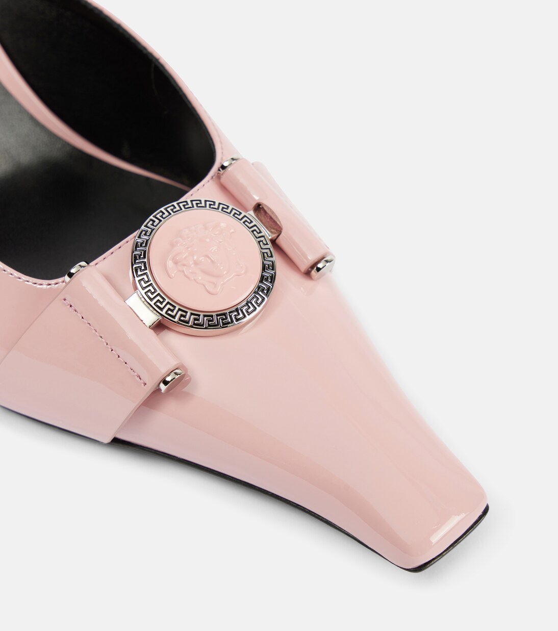 Mules Medusa en cuir verni | Versace