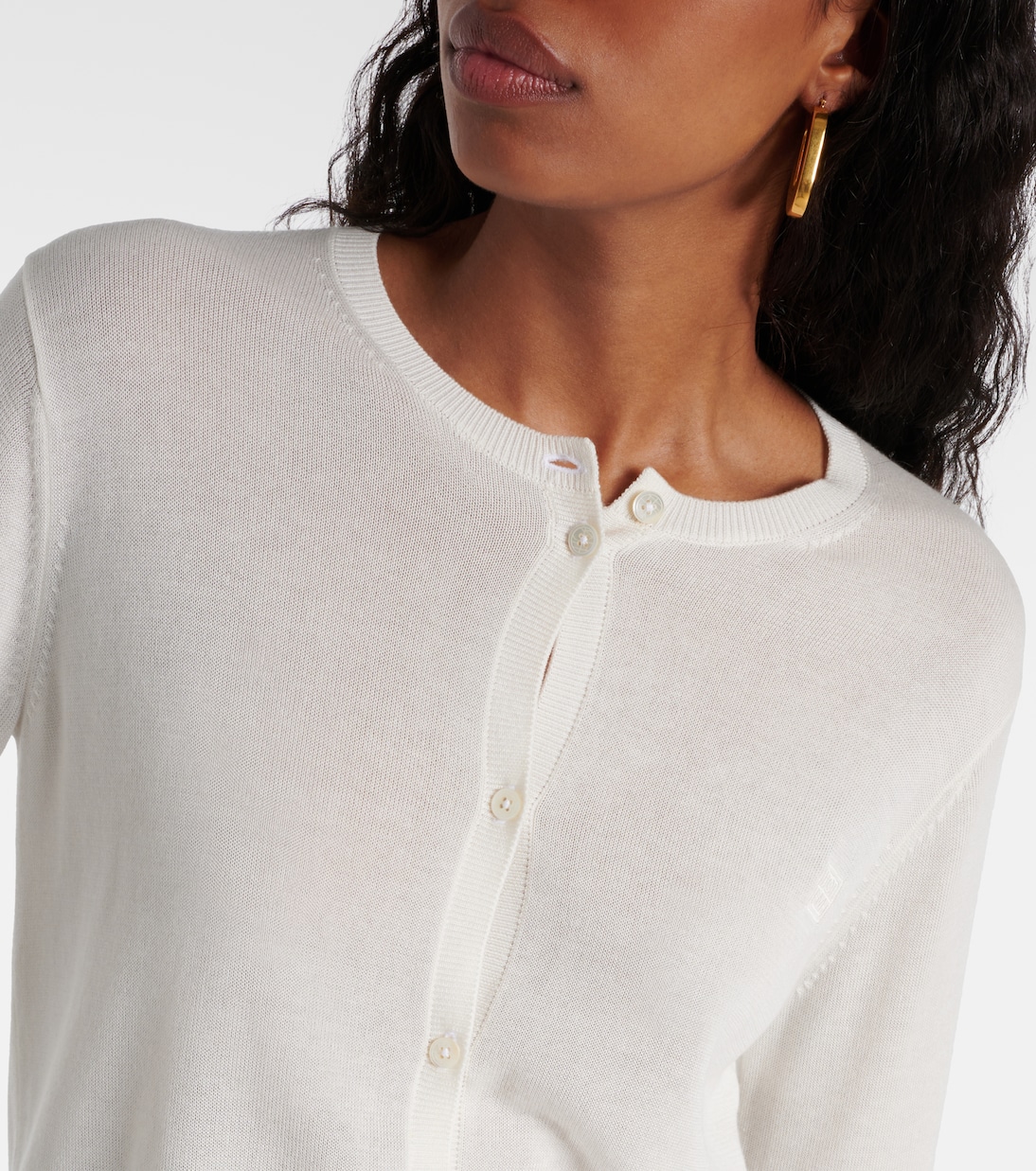 Cardigan con logo | Toteme