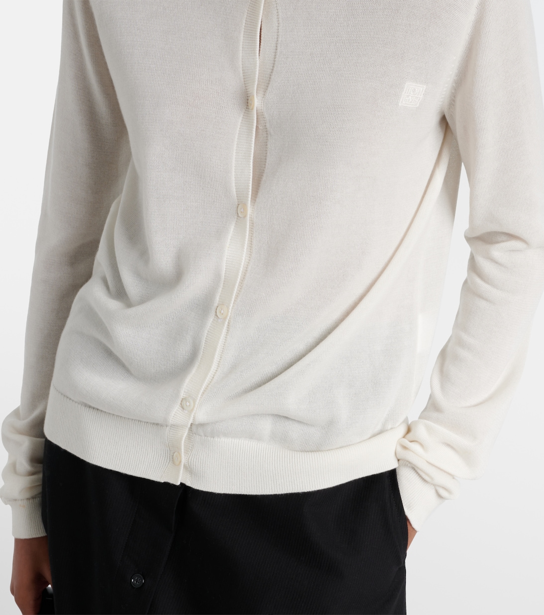 Cardigan con logo | Toteme