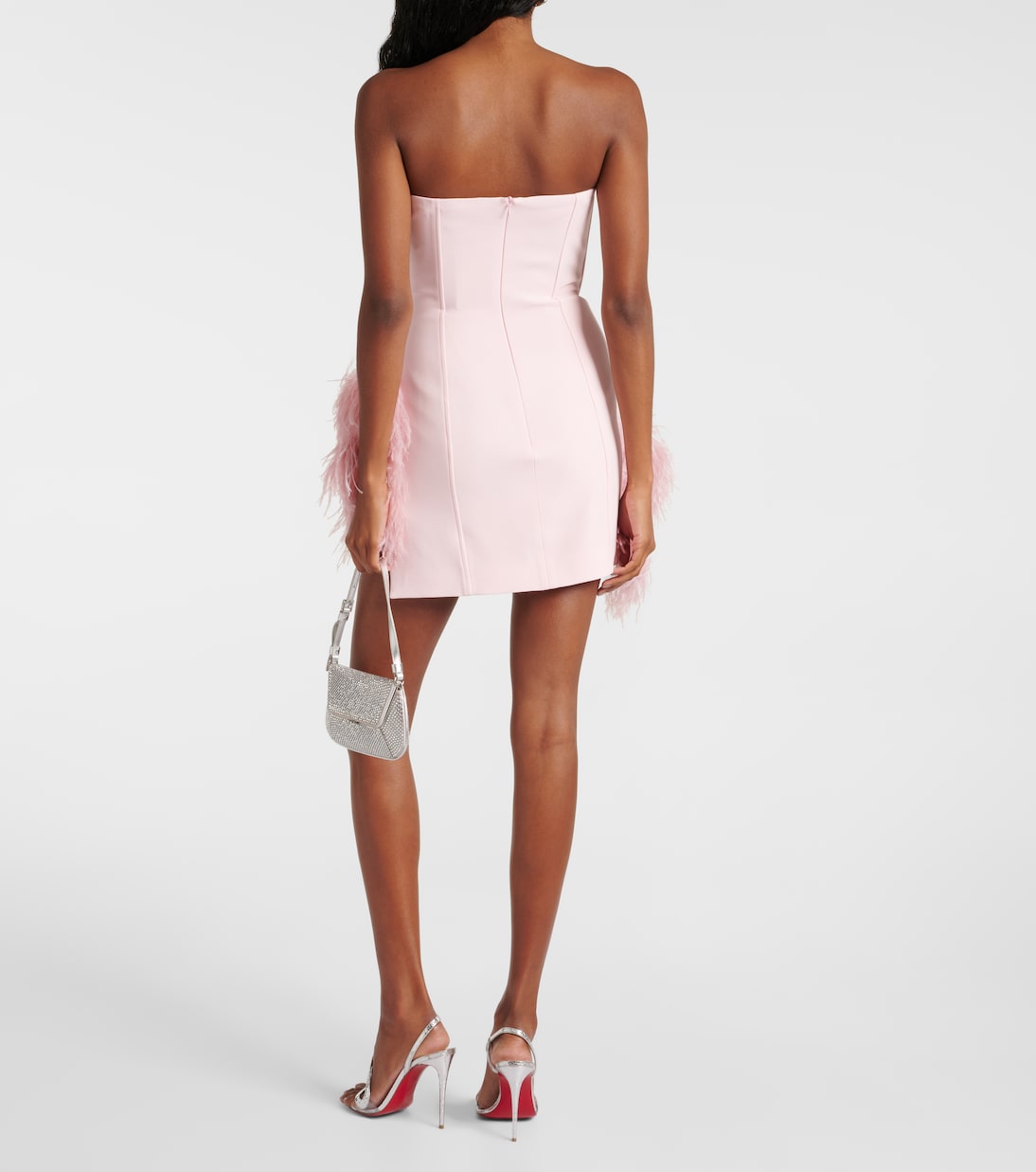 Minikleid mit Federn | David Koma