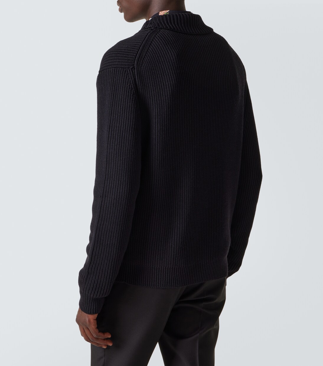 Ribbed-knit wool and silk cardigan | Tom Ford