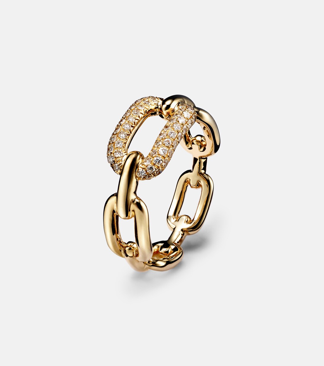 Bague Cable Link en or 18 ct et diamants | Shay Jewelry