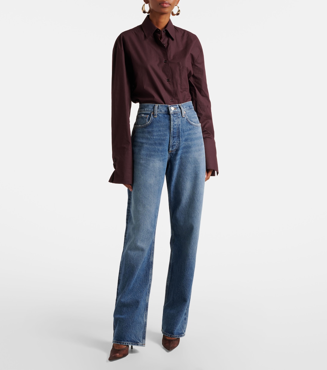 High-Rise Wide-Leg Jeans Kelly | Agolde