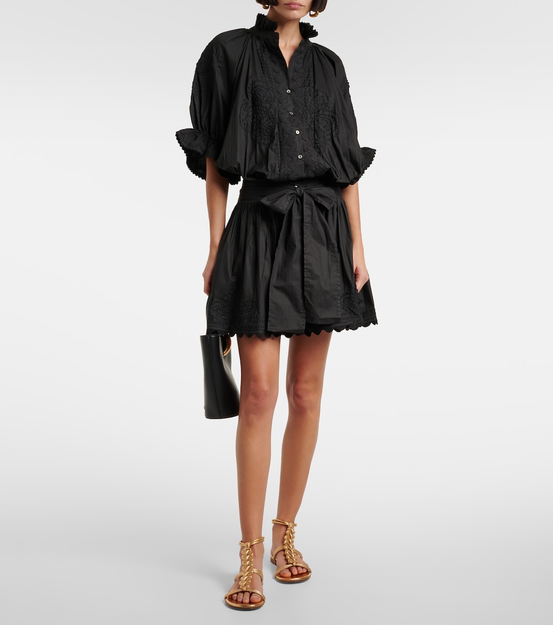 Robe brodée en coton | Juliet Dunn