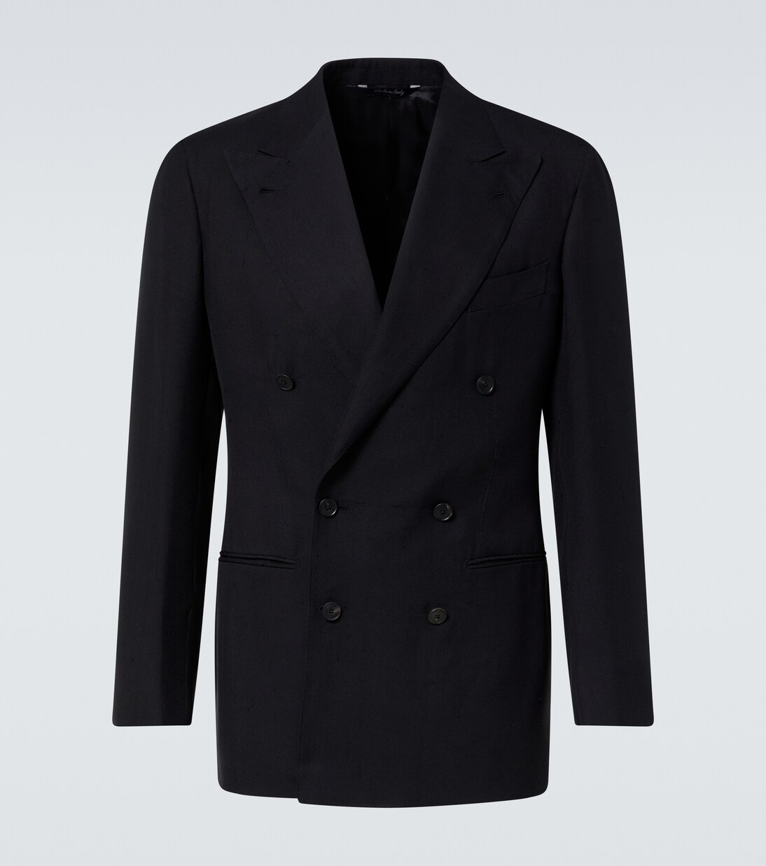 Double-breasted silk blazer | Saman Amel