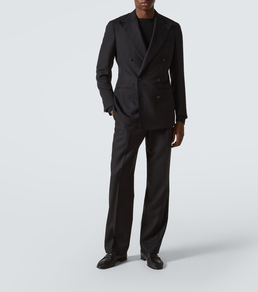 Double-breasted silk blazer | Saman Amel