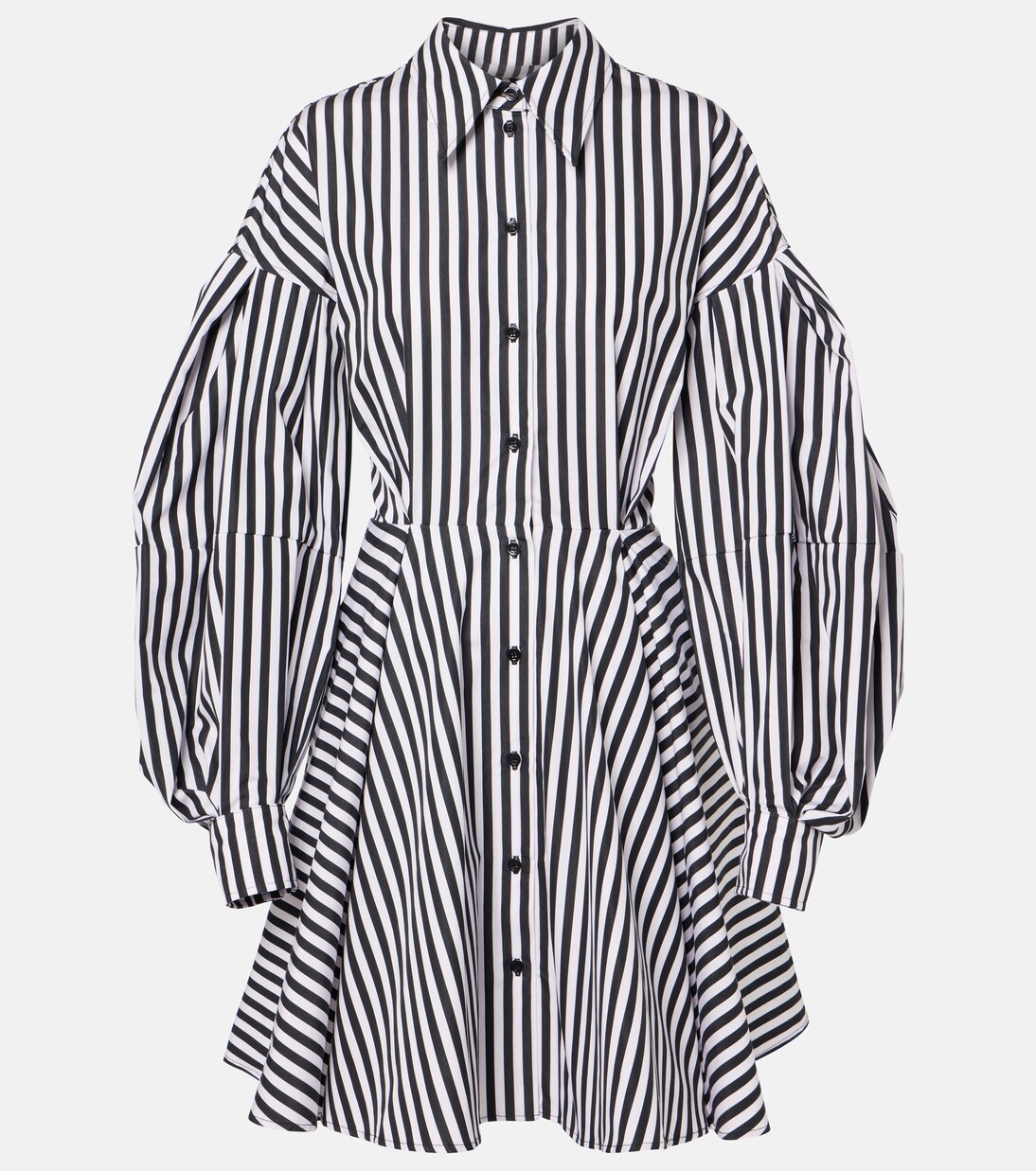 Robe midi rayée en coton | Nina Ricci