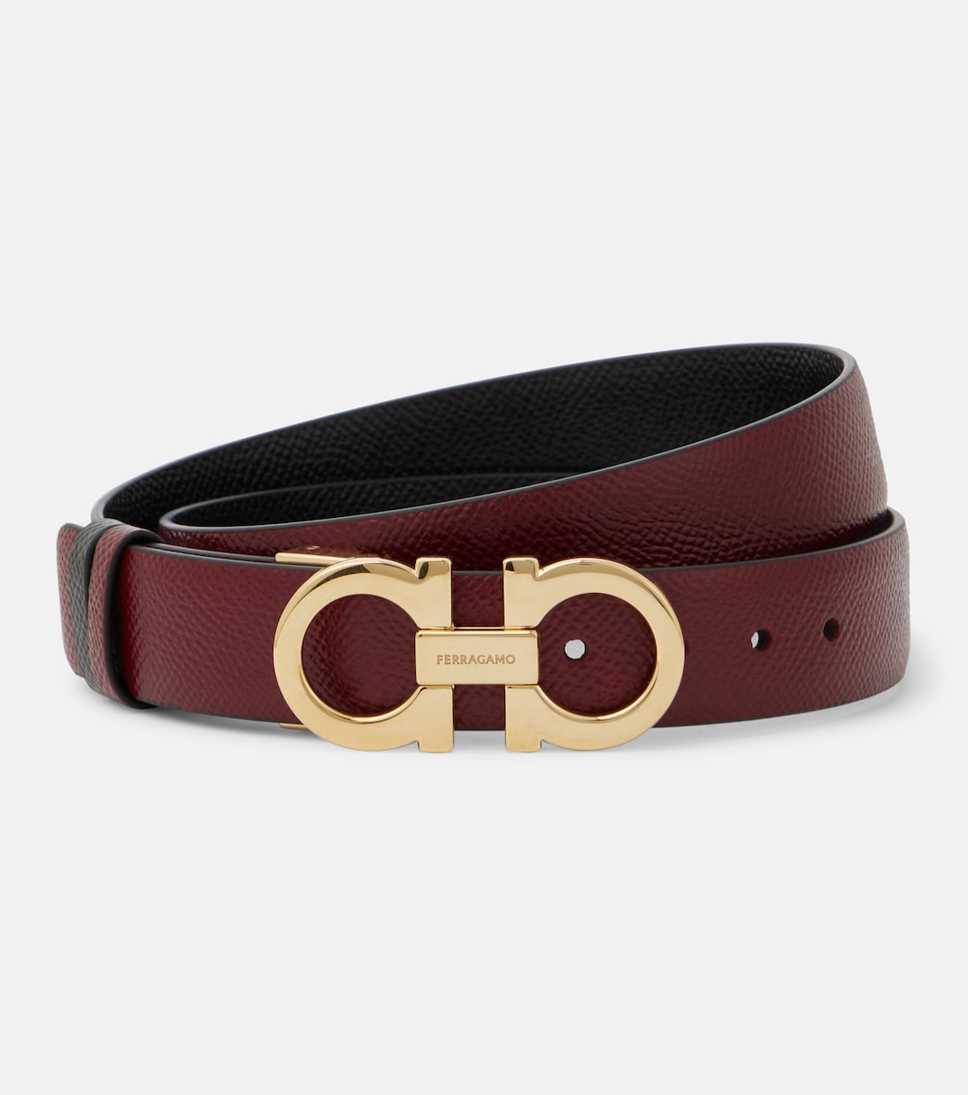 Gancio Mediterraneo leather belt | Ferragamo