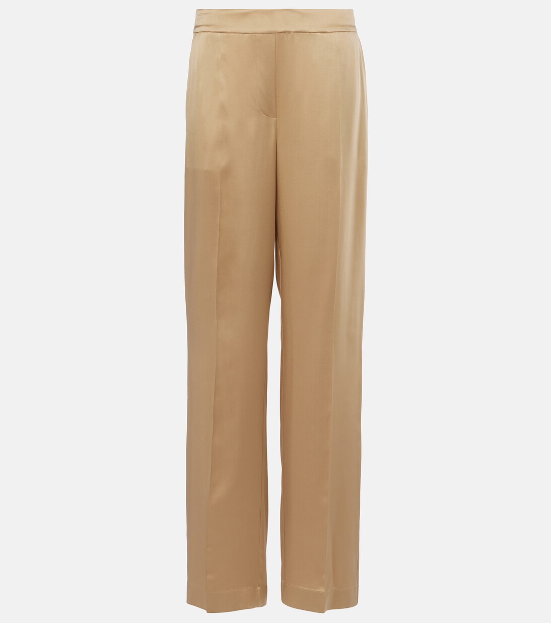Pantalon droit Tawa en satin de soie | Joseph