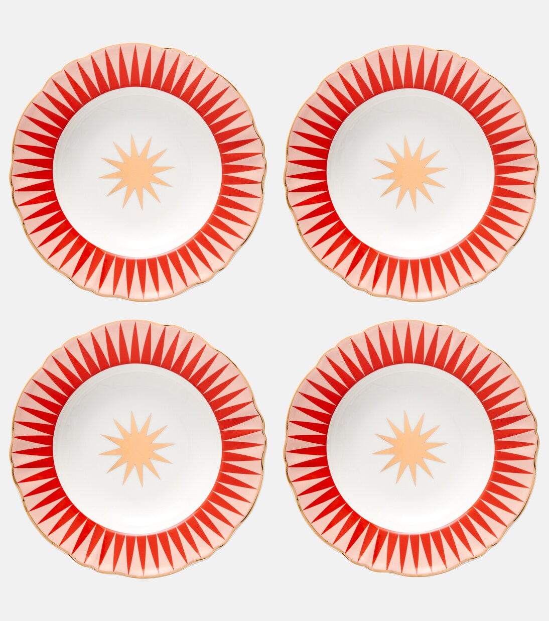 Set Baleno aus vier Suppentellern | Bitossi
