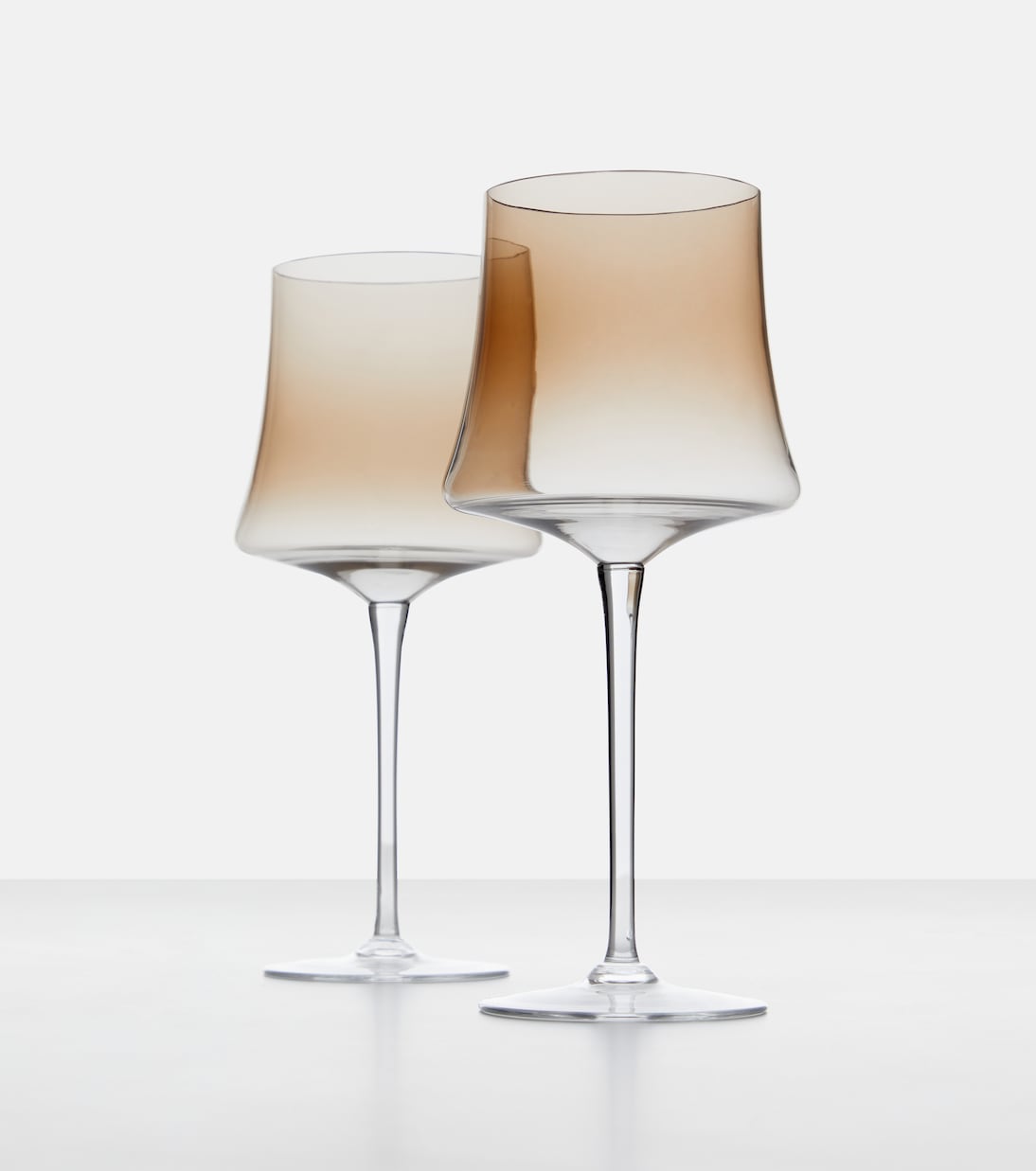 Set of 2 Murano glass red wine glasses | Brunello Cucinelli