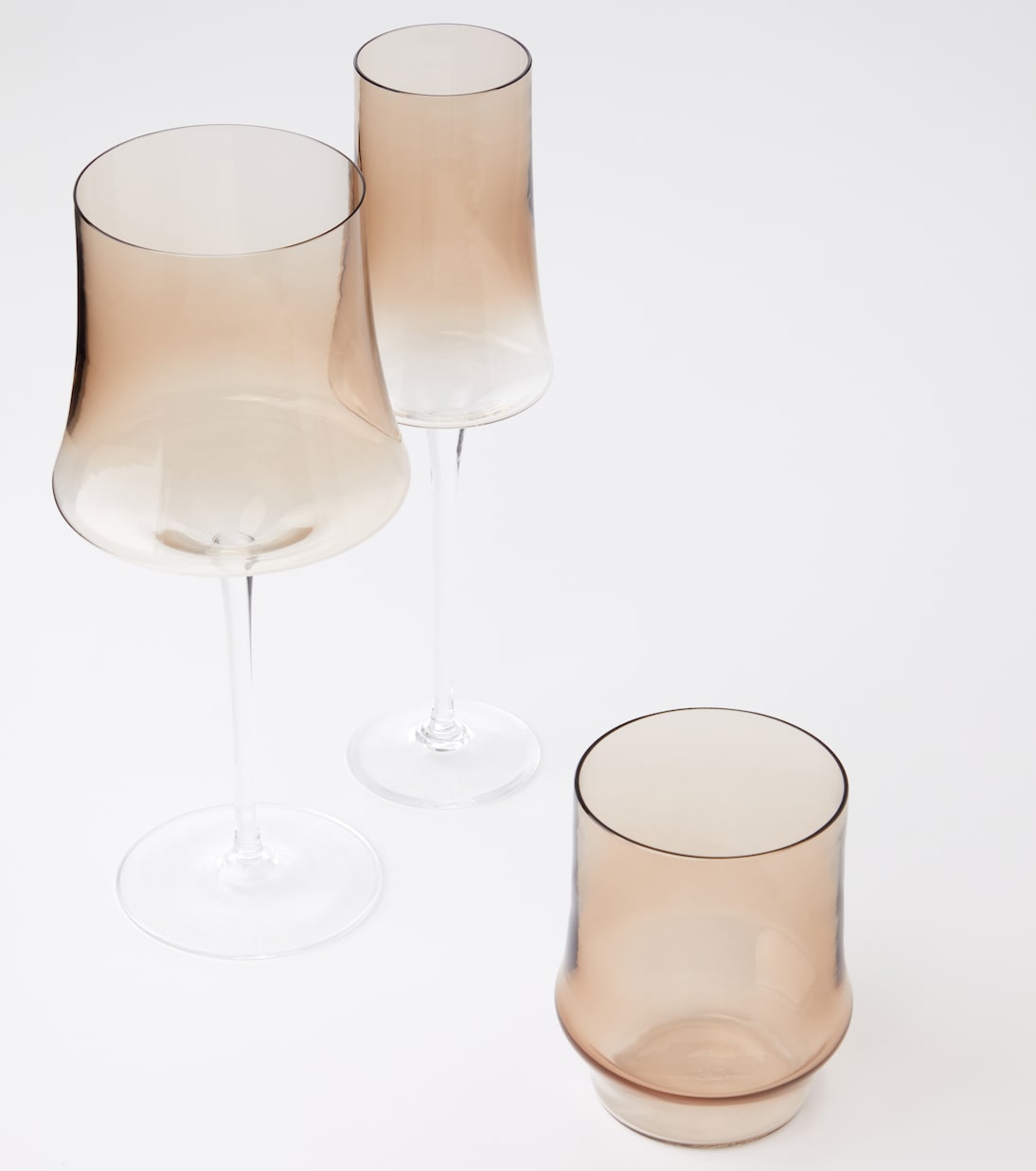 Set of 2 Murano glass red wine glasses | Brunello Cucinelli