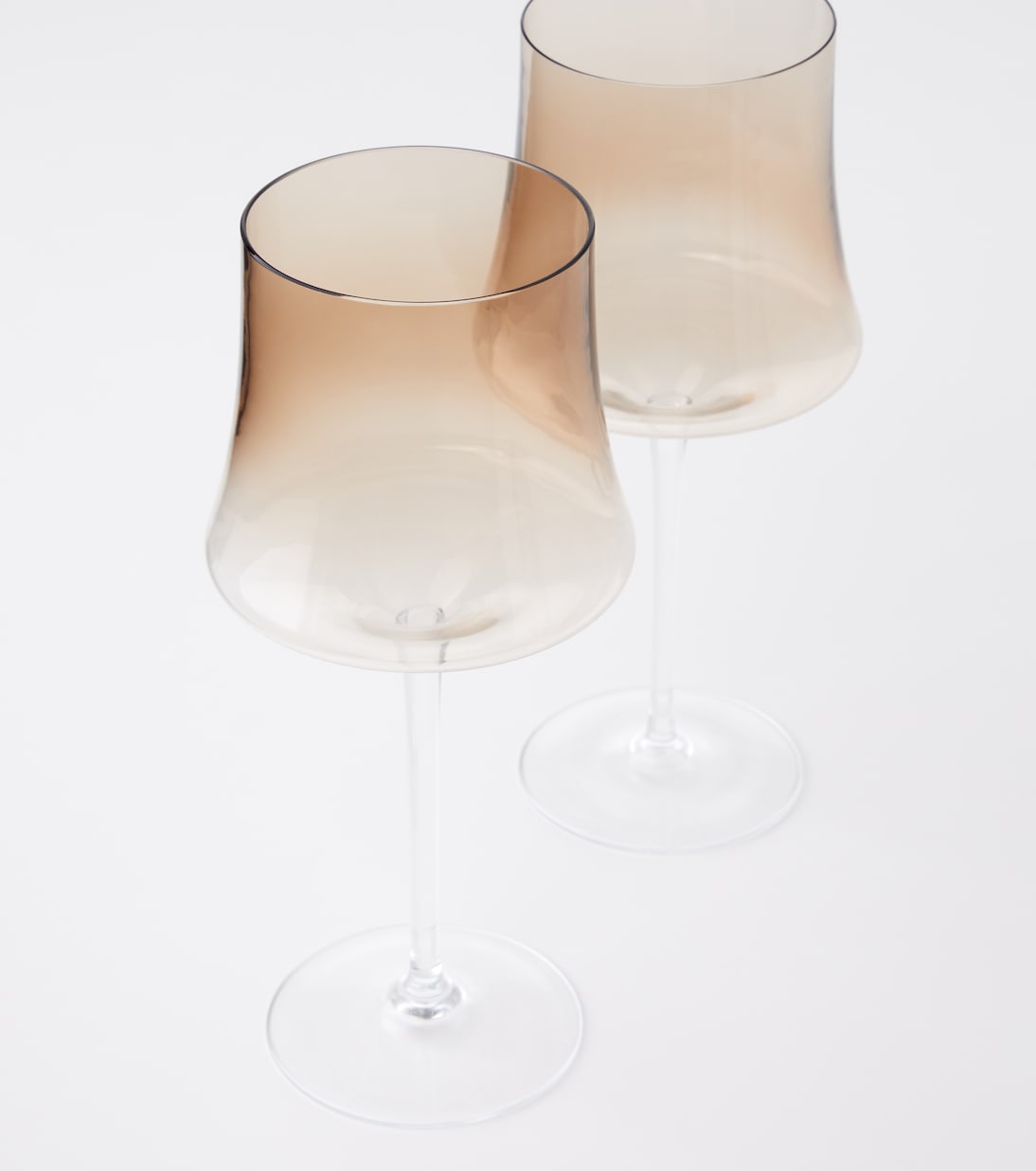 Set of 2 Murano glass red wine glasses | Brunello Cucinelli