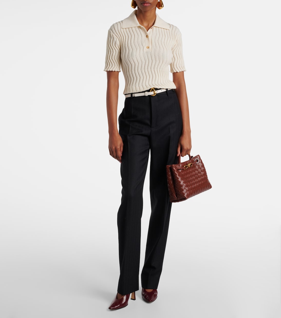 Andiamo Intrecciato Small leather tote bag | Bottega Veneta