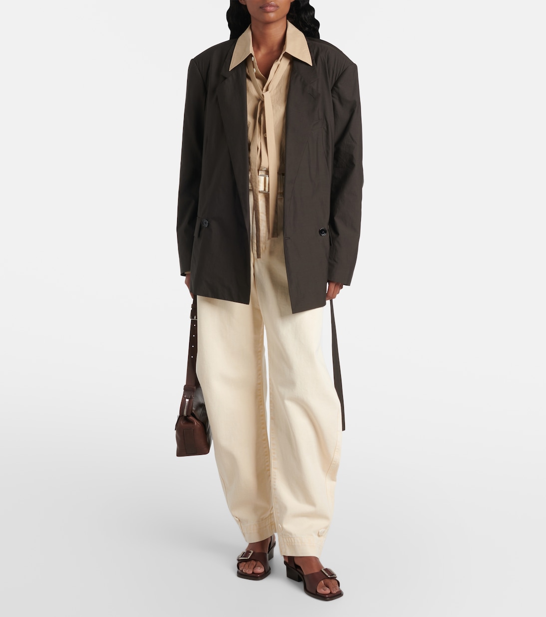 Camisa de algodón con lazada | Lemaire