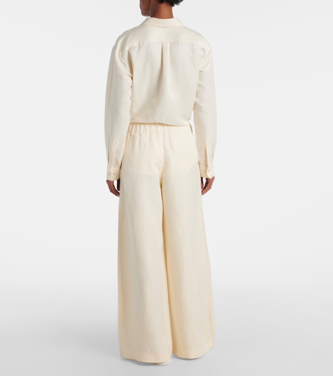 Gelos linen and silk wide-leg pants | Gabriela Hearst