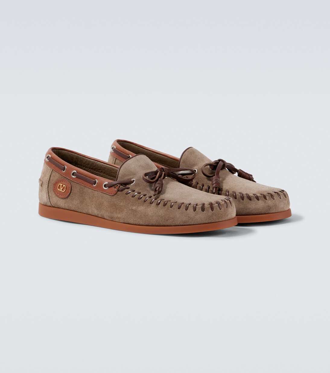 Palm Avenue suede boat shoes | Valentino Garavani