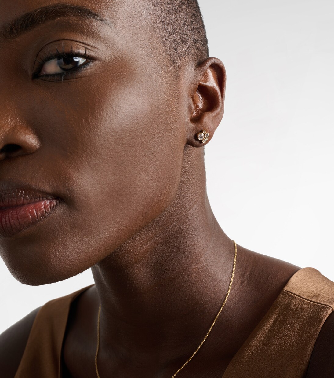 Einzelner Ohrring Bisou Diamant aus 18kt Gelbgold (750/1000) mit Diamanten | Sophie Bille Brahe