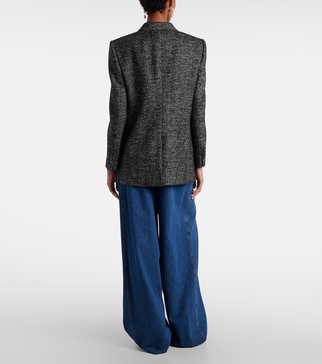 Chaqueta cruzada en mezcla de lana | Dolce&Gabbana