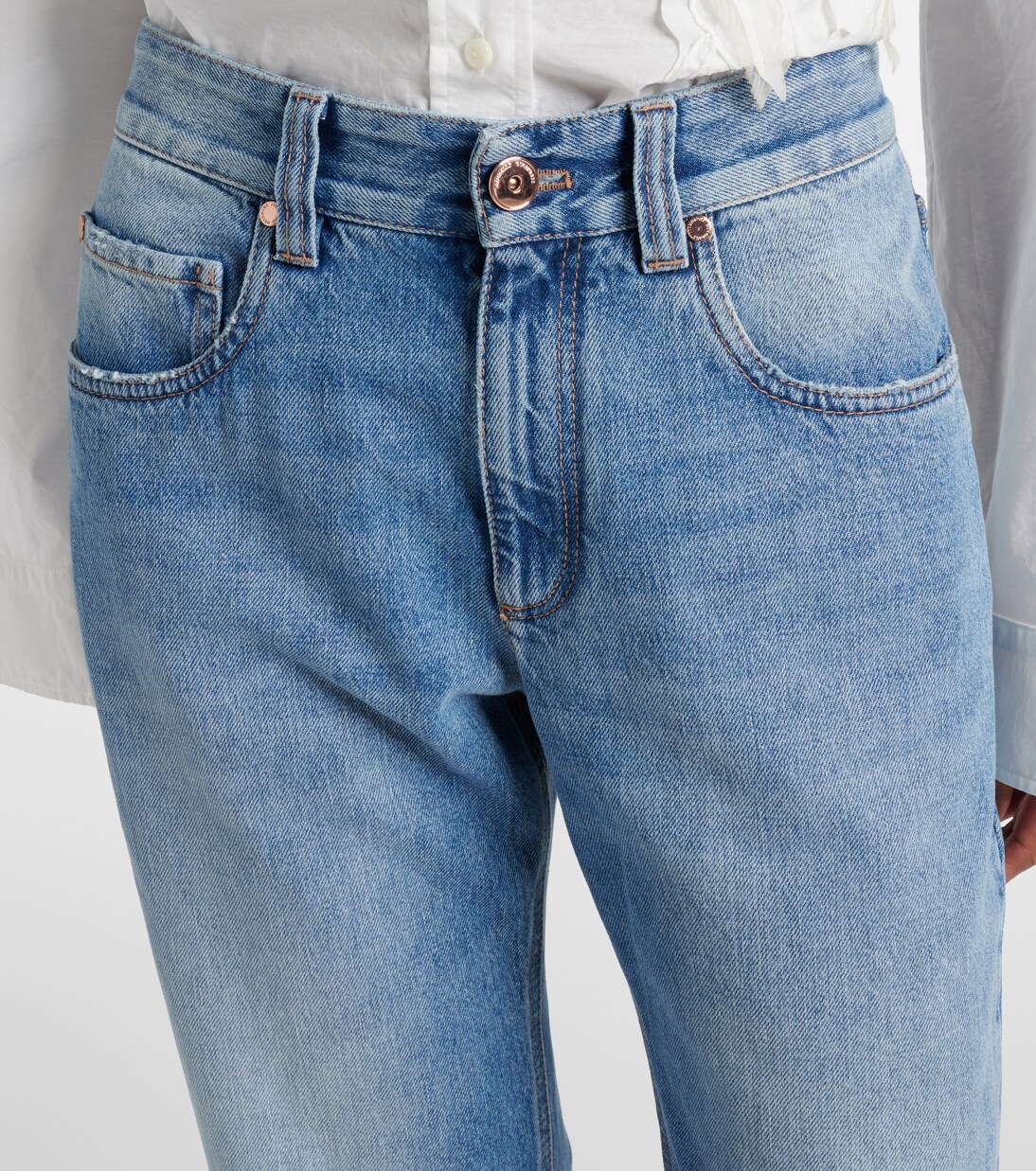 Jeans regular a vita bassa | Brunello Cucinelli