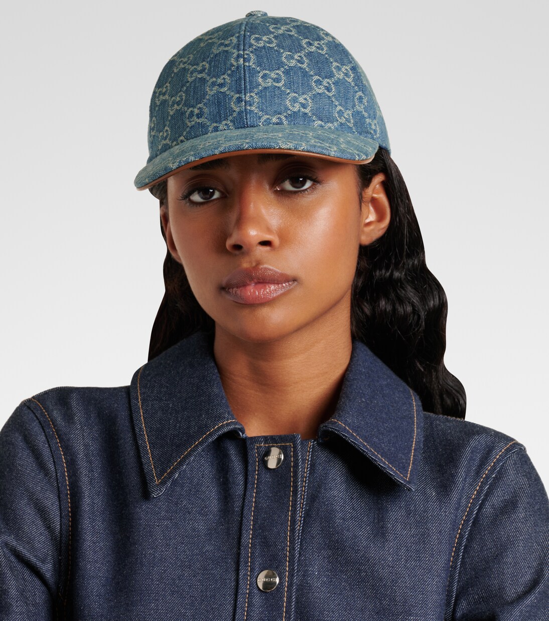 Cappello da baseball in canvas di cotone GG | Gucci