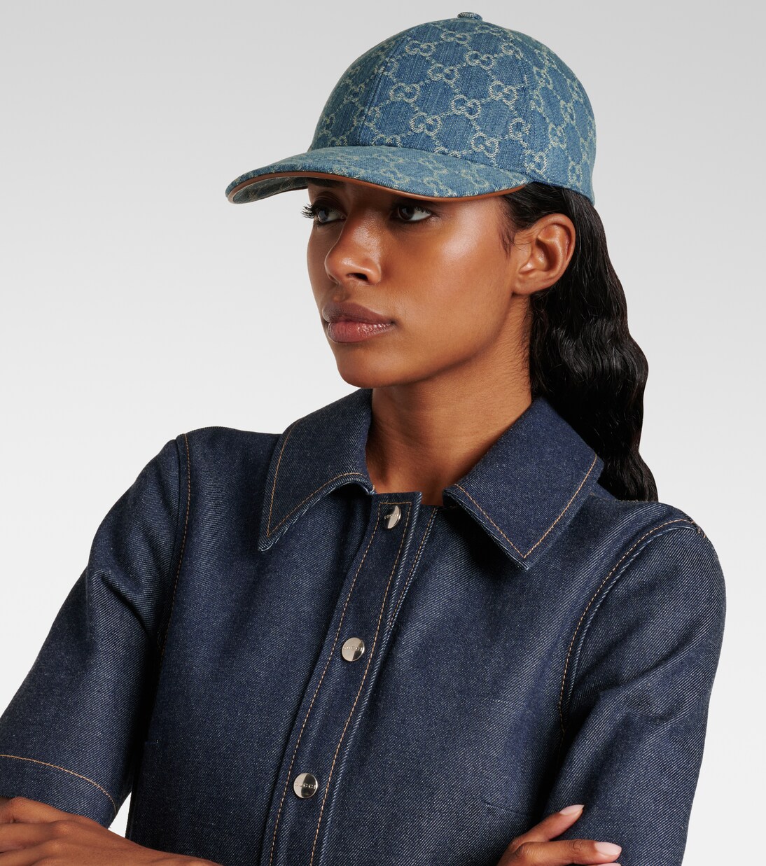 Cappello da baseball in canvas di cotone GG | Gucci