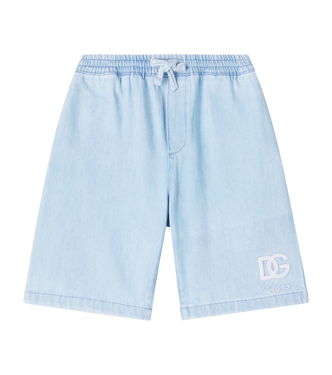 Shorts de denim con DG bordados | Dolce&Gabbana Kids