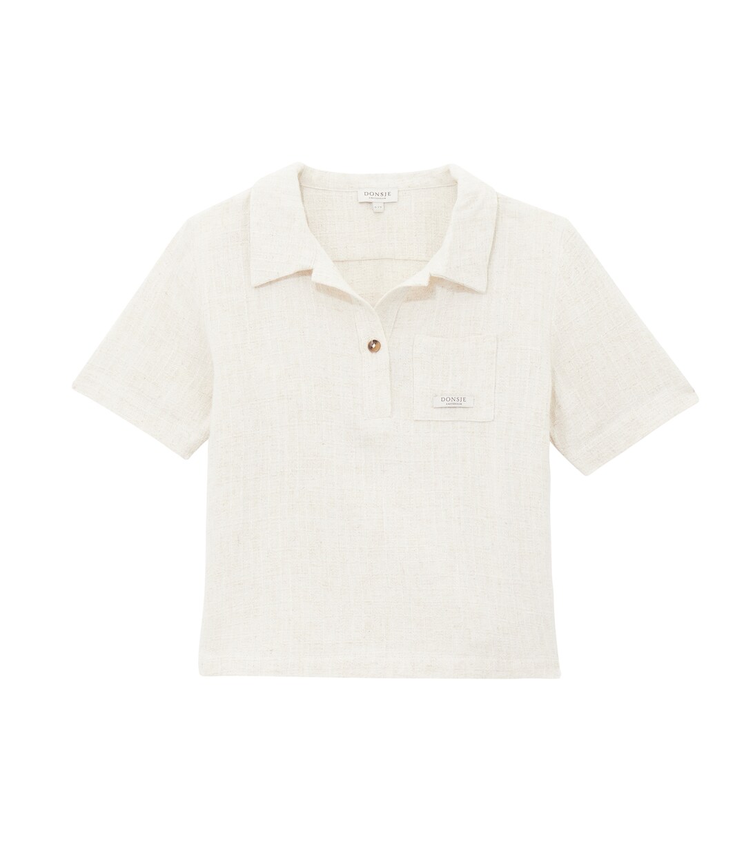 Fortt linen and cotton polo shirt | Donsje