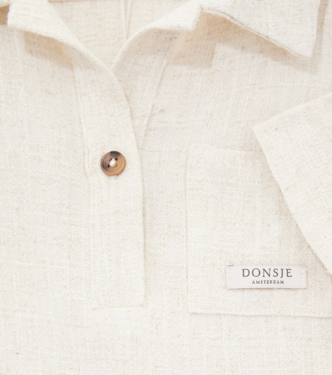 Fortt linen and cotton polo shirt | Donsje