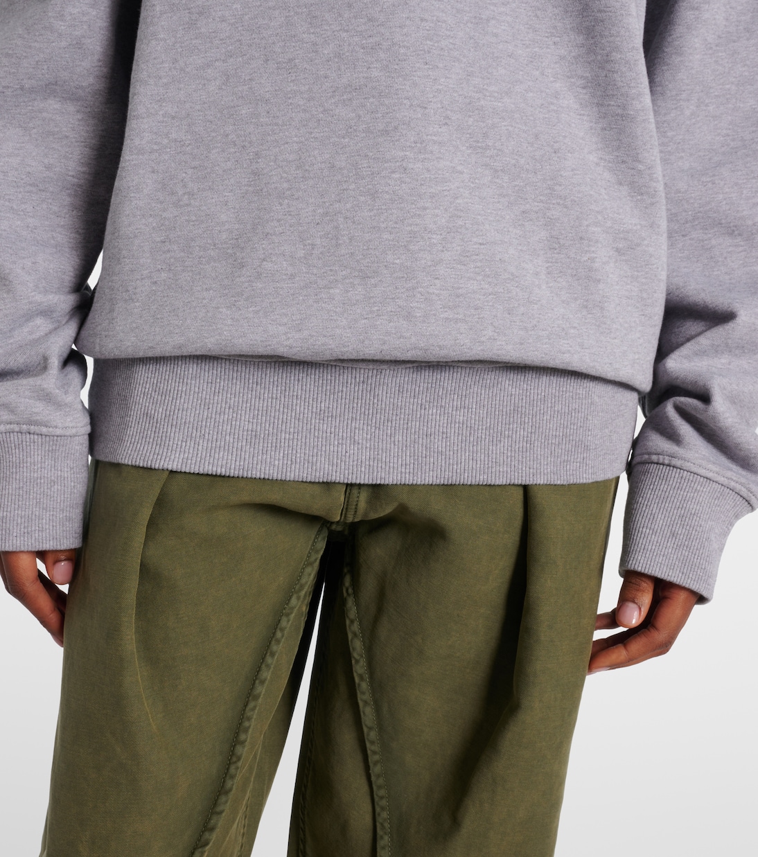 Besticktes Sweatshirt aus Baumwoll-Jersey | JW Anderson