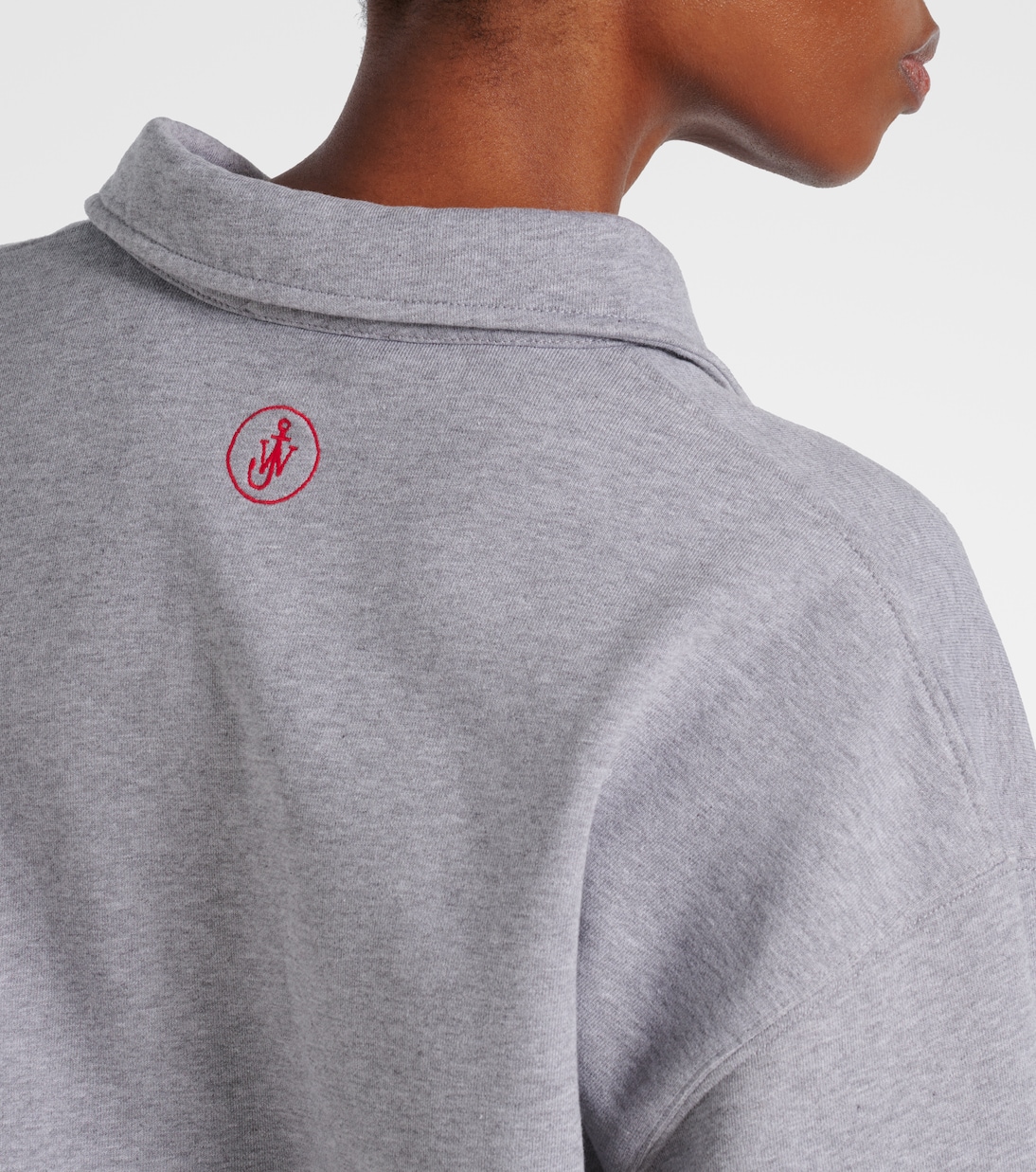 Besticktes Sweatshirt aus Baumwoll-Jersey | JW Anderson