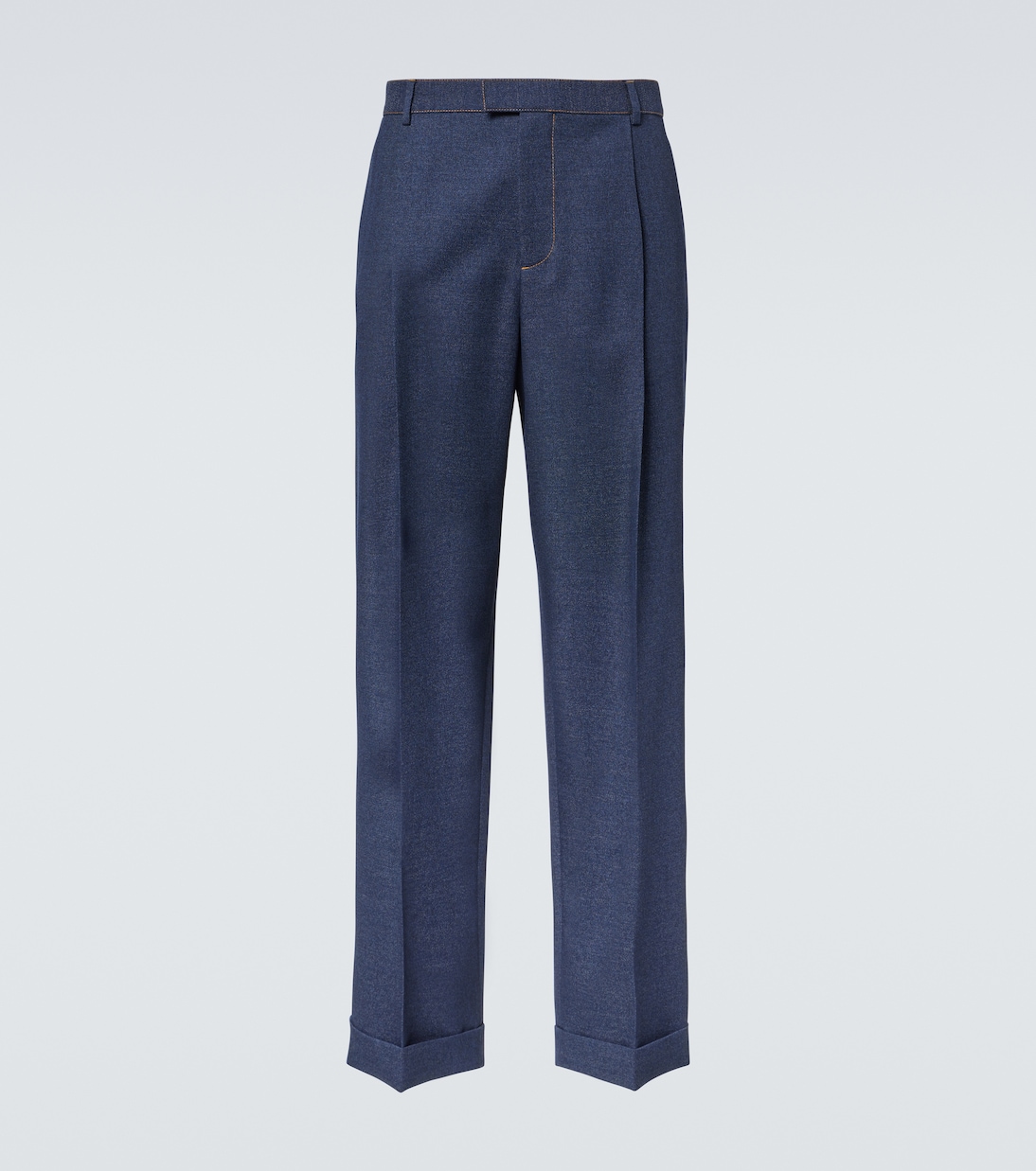 Wool drill wide-leg pants | Bottega Veneta