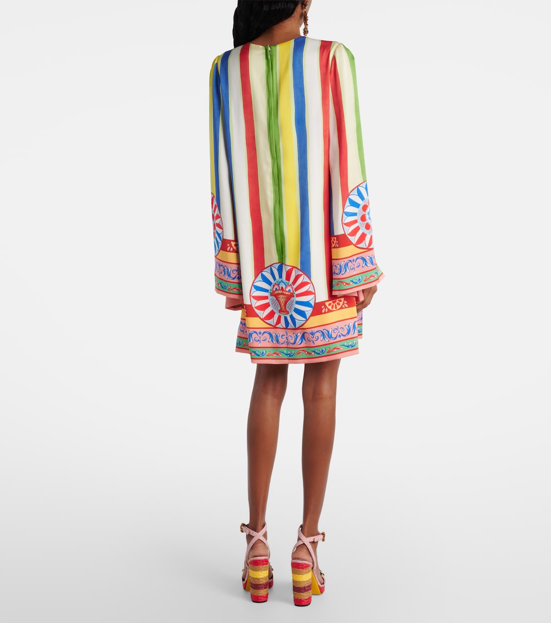 Printed silk-blend minidress  | Dolce&Gabbana