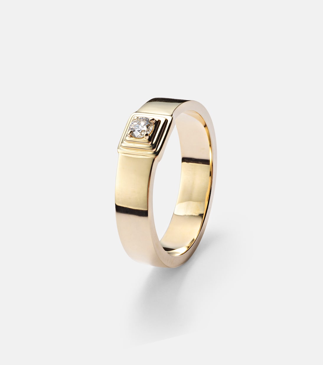 Ring aus 10kt Gelbgold (417/1000) mit Diamant | Stone and Strand