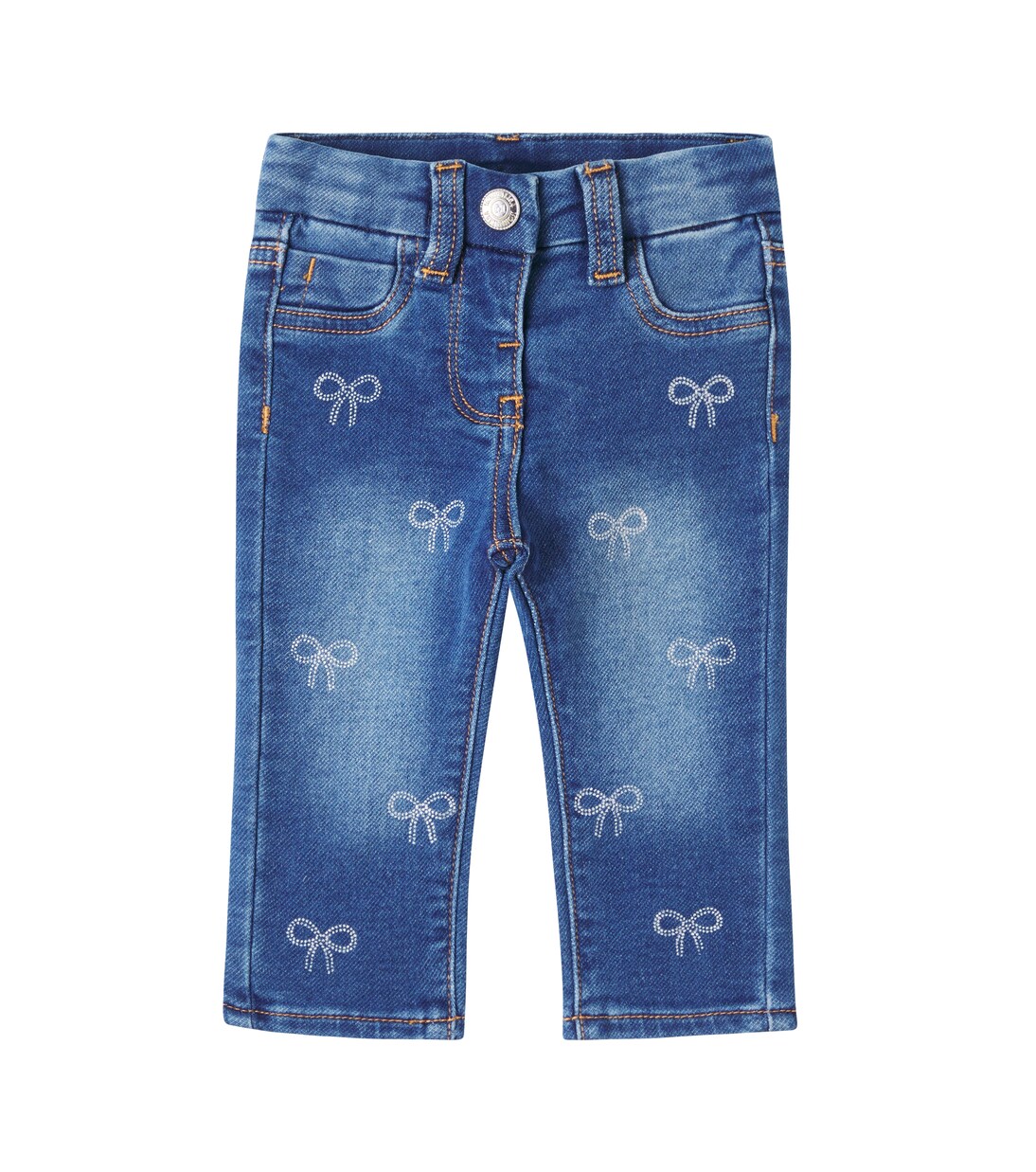 Baby bow-detail jeans | Monnalisa