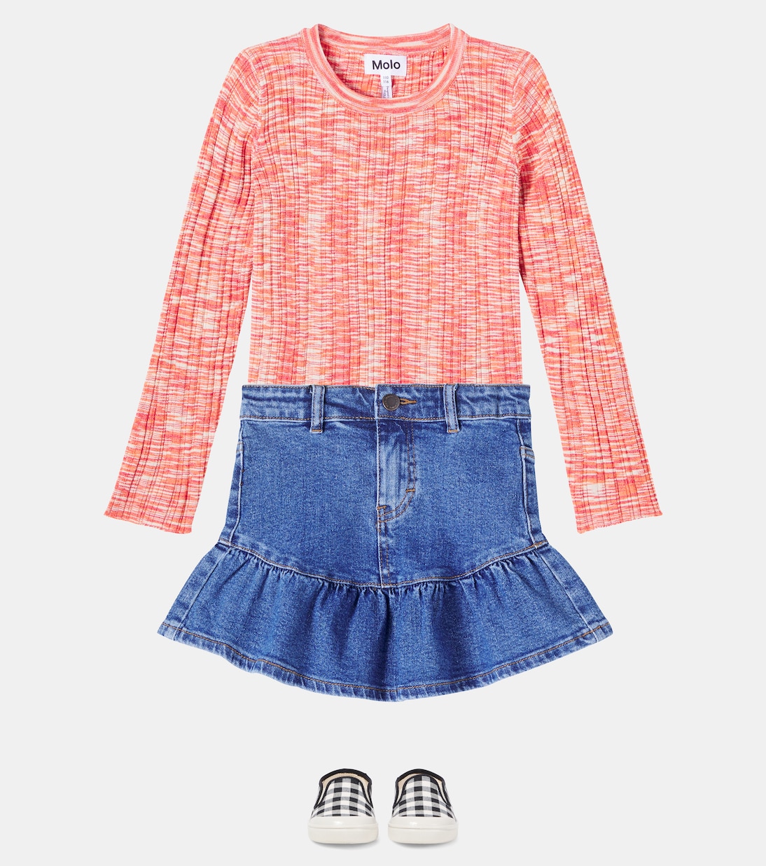 Gonna di jeans Bridget con volant | Molo