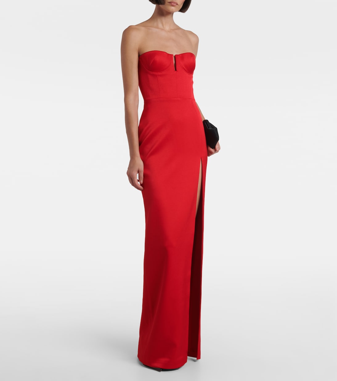 Crêpe satin bustier gown | Alex Perry