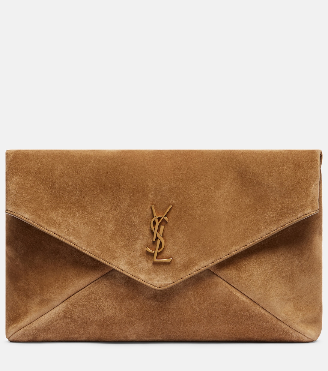 Cassandre Large suede clutch | Saint Laurent