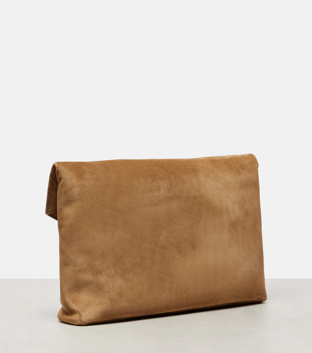 Cassandre Large suede clutch | Saint Laurent