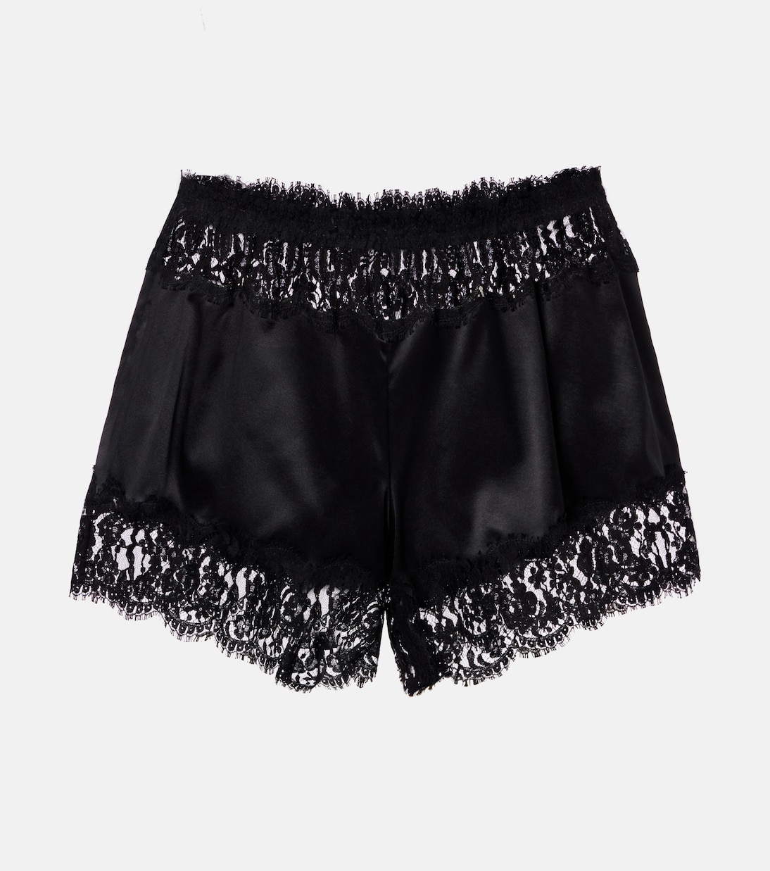 Shorts aus einem Seidengemisch mit Spitze | Dolce&Gabbana