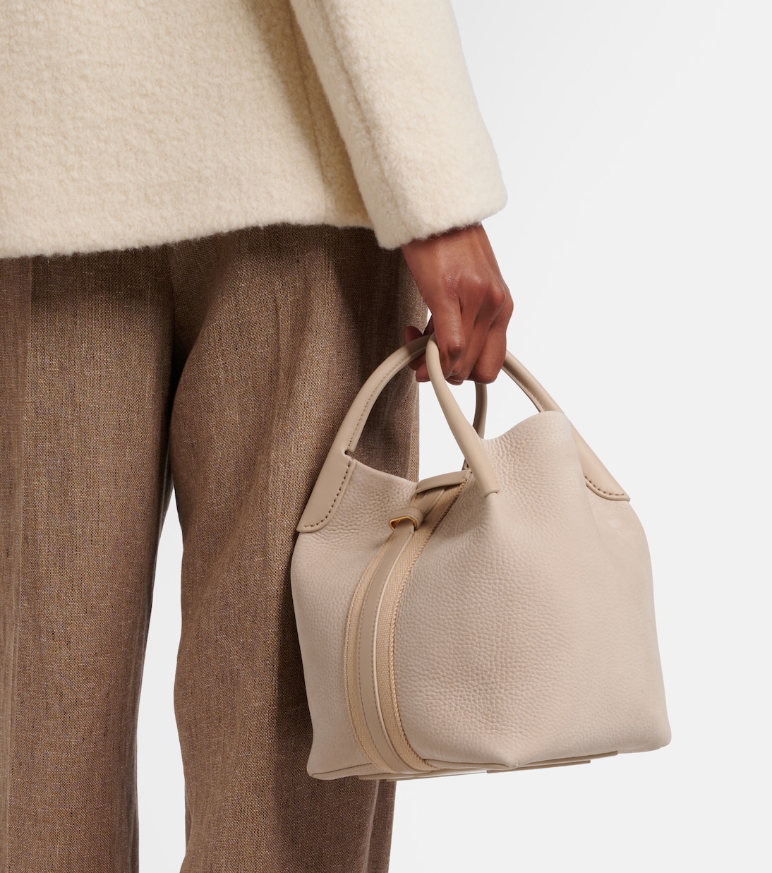 Bucket Bag Bale Small aus Leder | Loro Piana