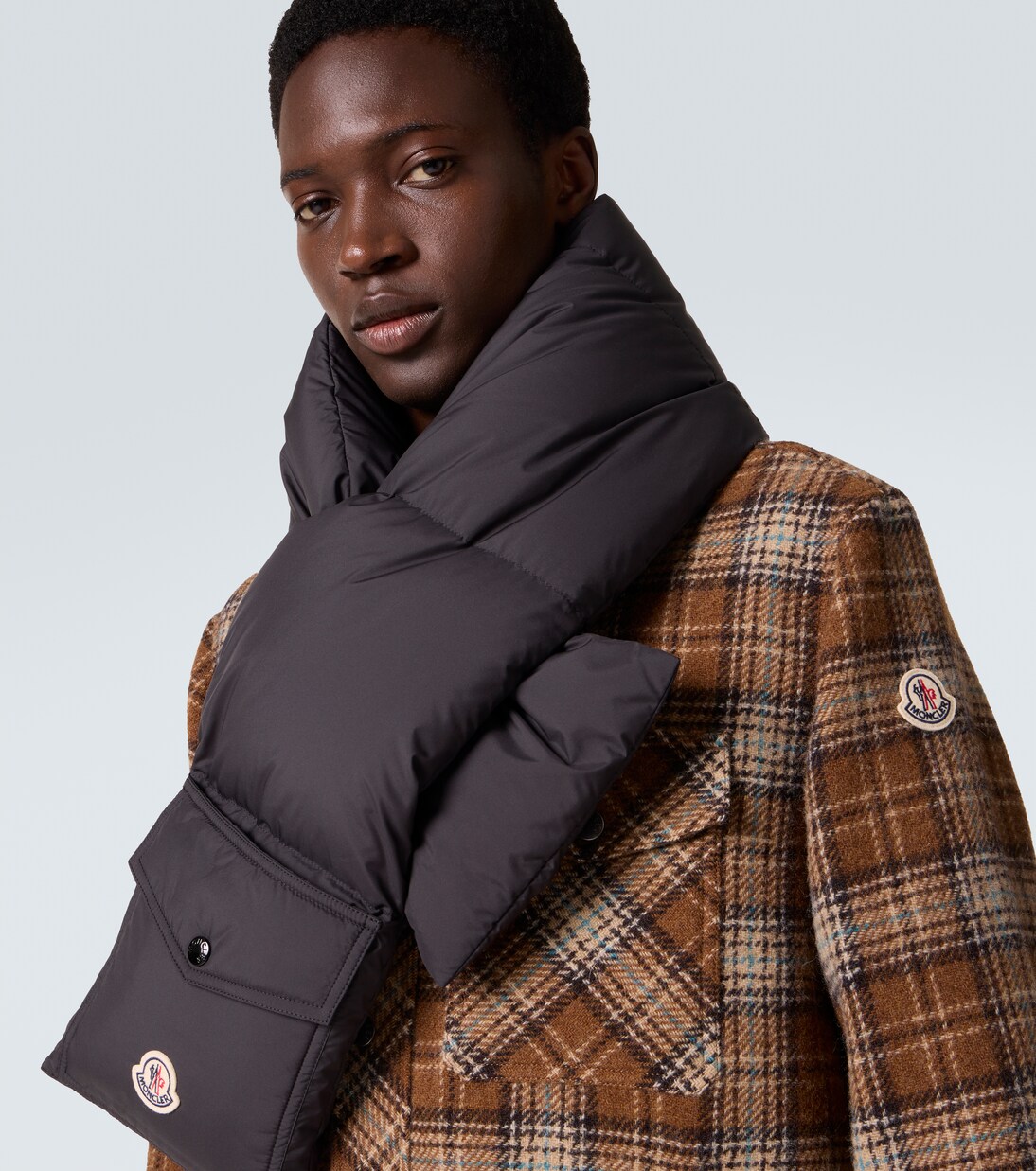 Logo quilted down scarf | Moncler