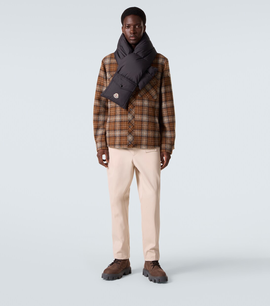 Logo quilted down scarf | Moncler