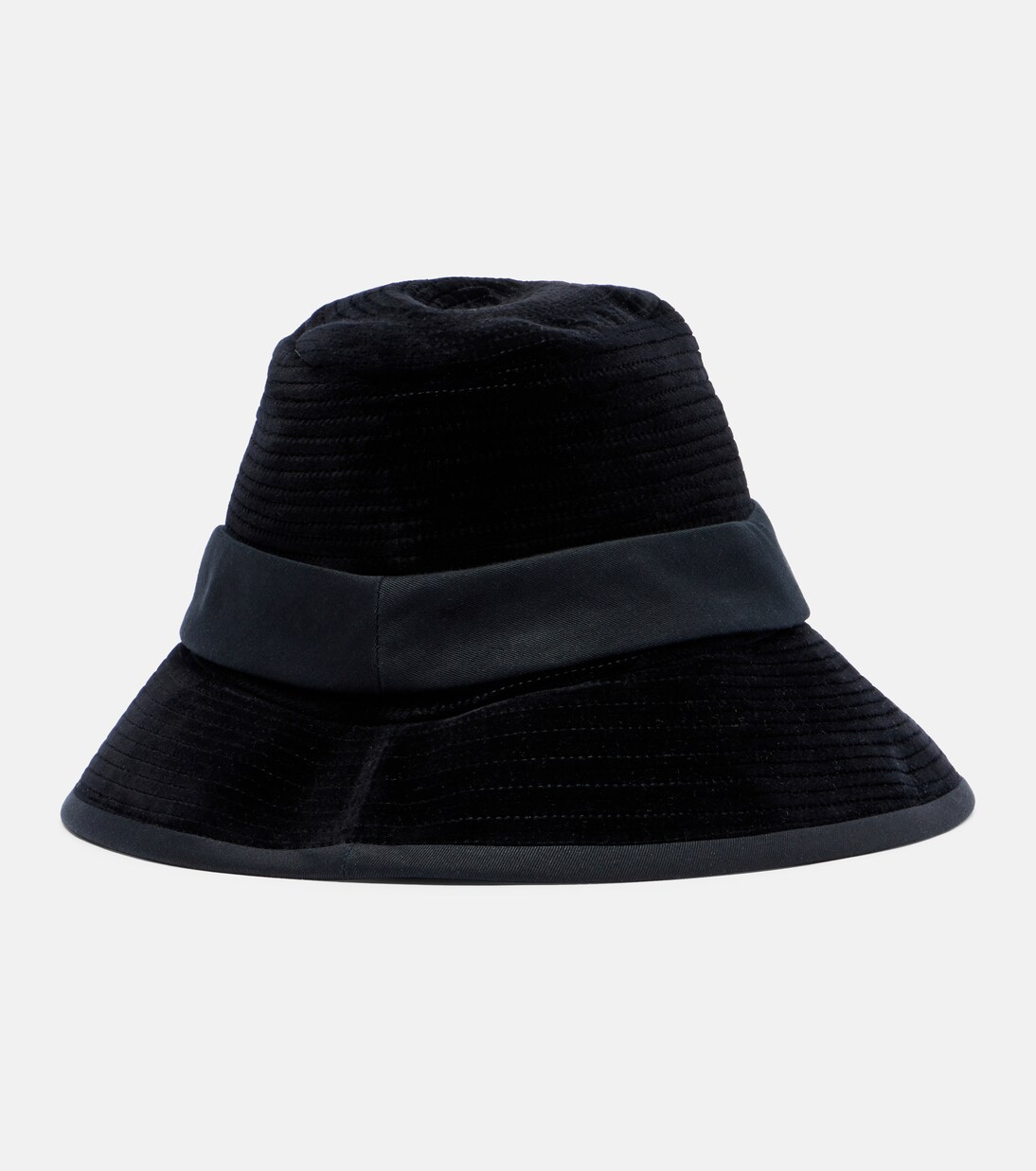 VLogo velvet-trimmed cotton hat | Valentino