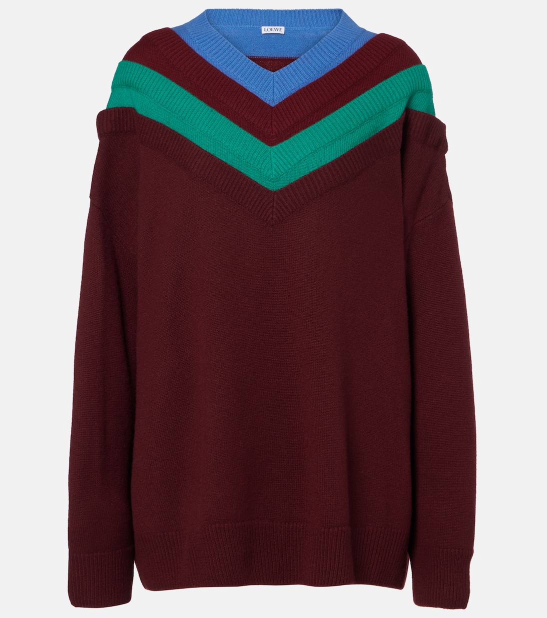 Trompe l'œil wool sweater | Loewe