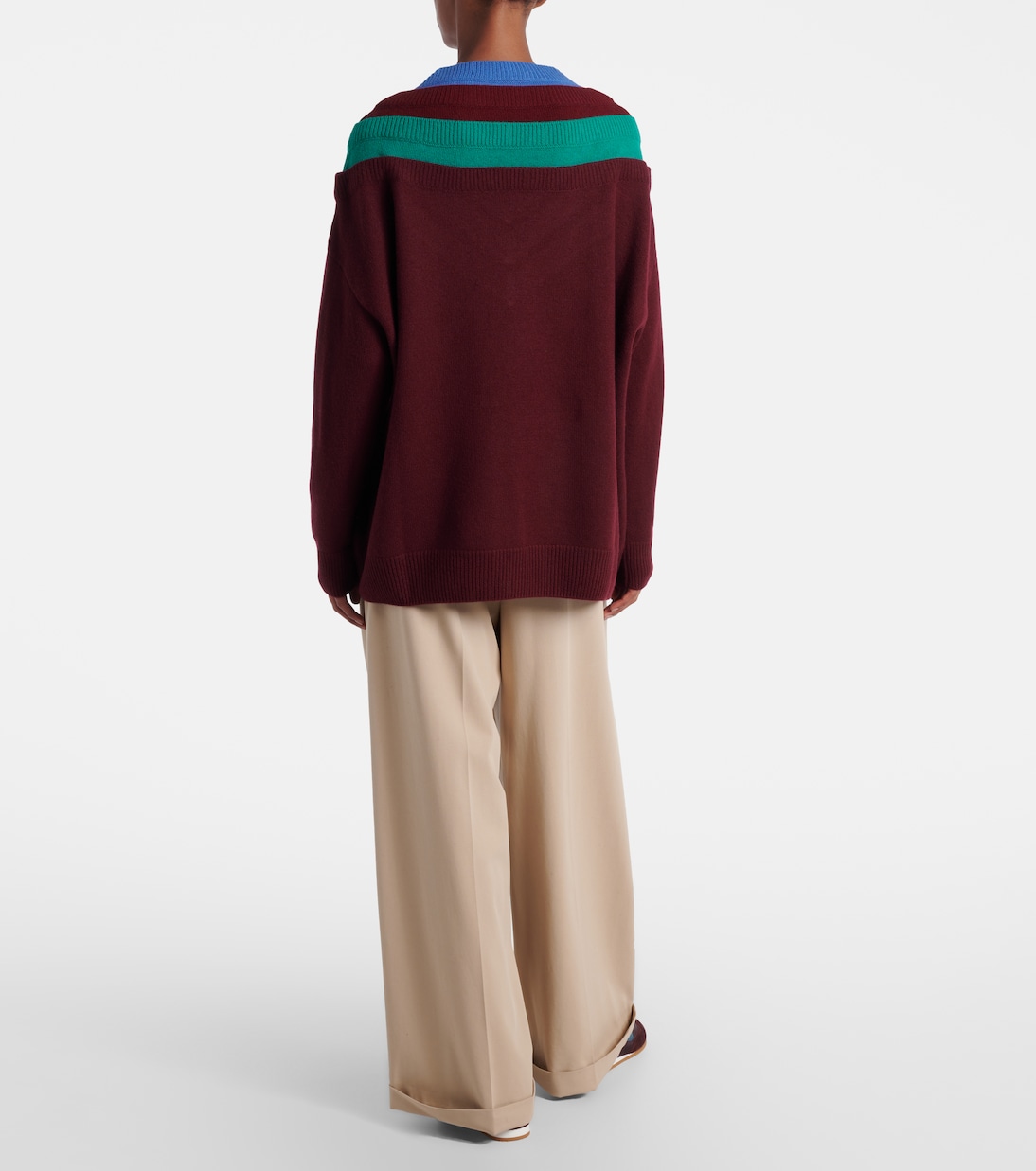 Trompe l'œil wool sweater | Loewe